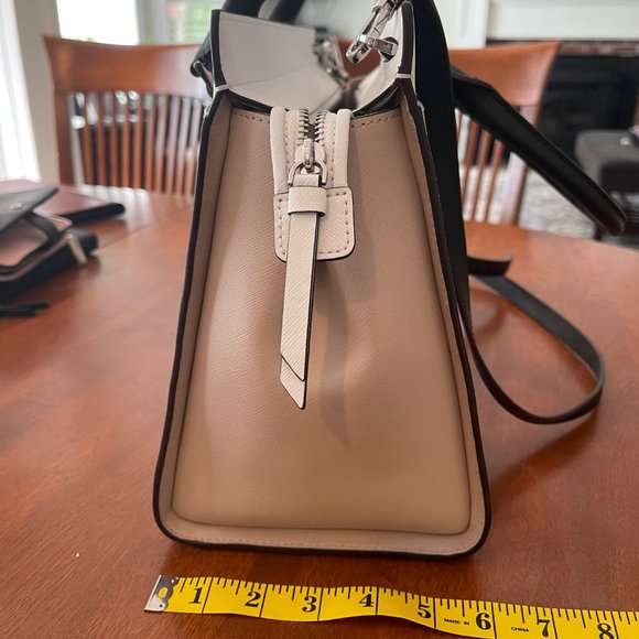 kate spade multicolor brown black white tote bag - Picture 3 of 7